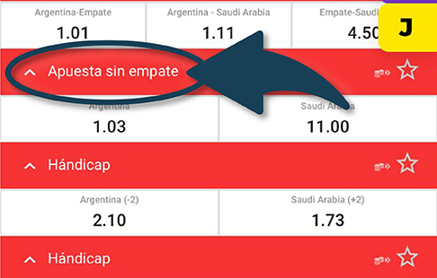 Qué significa apuesta sin empate?